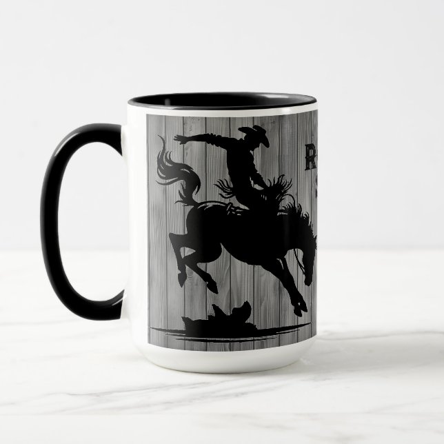 Taza Estrella de Rodeo Personalizada (Izquierda)
