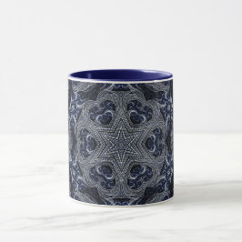 Taza Estrella de rosette geométrica de Mandala Hippie M