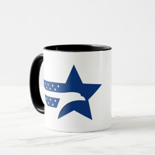 Taza Estrella del Águila Americana Patriótica
