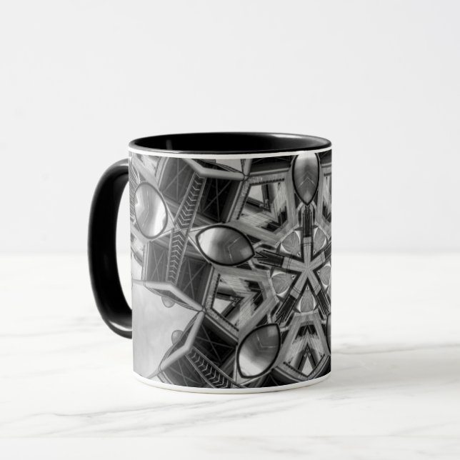 Taza Estrella gris oscura Kaleidoscope... (Anverso izquierdo)