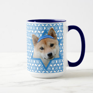 Taza Estrella Hanukkah de David - Shiba Inu