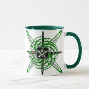 Taza Estrella verde Pentagram