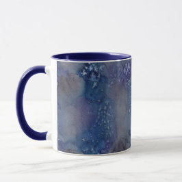 Taza Estrellas celestes Nombre Monograma color de agua
