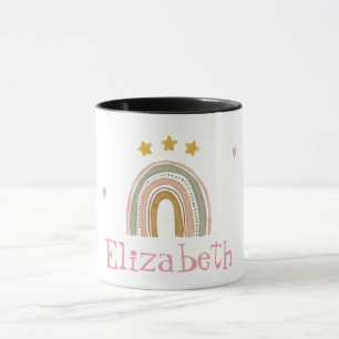 Taza Estrellas Corazones Arcoíris Lindos