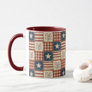 Taza Estrellas de Americana Patriótica Casa de Campo Rú