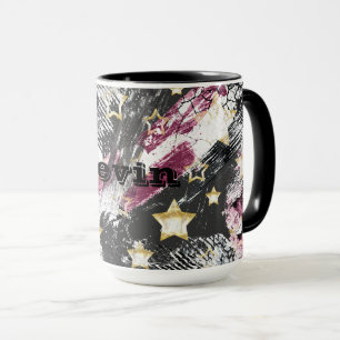 Taza Estrellas de oro grunge abstracto moderno urbano