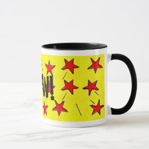 Taza Estrellas de Retro Comix "¡WOW!"