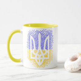 Taza Estrellas de tridente de heraldry de Ucrania