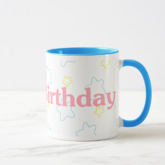 Taza Estrellas del feliz cumpleaños