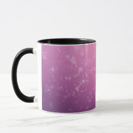 Taza Estrellas En Espacio Rosa