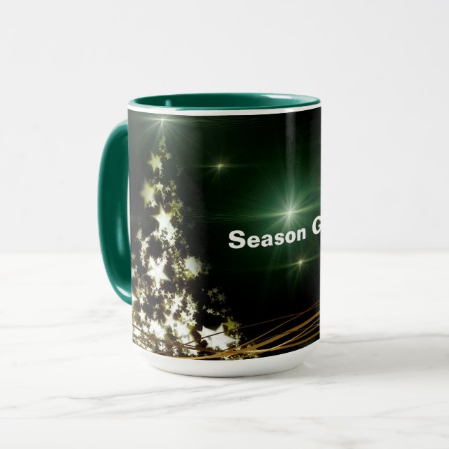 Taza Estrellas en la noche del cielo de Navidad (Anverso izquierdo)