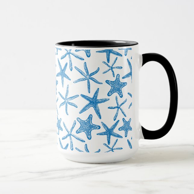 Taza Estrellas marinas de azul (Derecha)