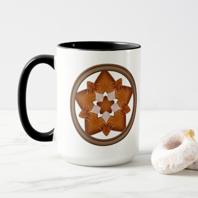 Taza Estrellas N manos (Con donut)