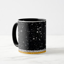 Taza Estrellas negras de la plata