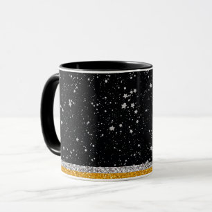 Taza Estrellas negras de la plata
