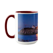 Estrellas sobre el faro de Nubble en Maine