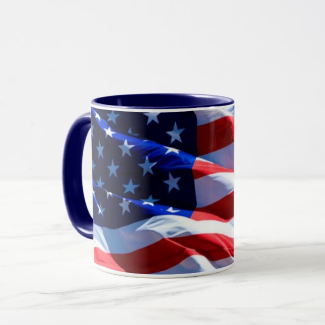 Taza “Estrellas y Franjas” (Anverso izquierdo)