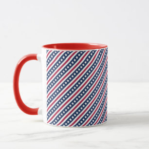 taza estrellas y franjas Americana