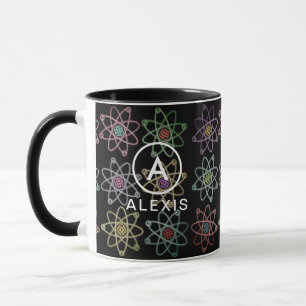Taza Estructura Atómica del Nombre del Monograma Cienci
