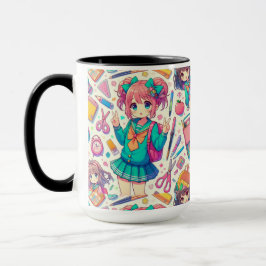 Taza estudiante de anime