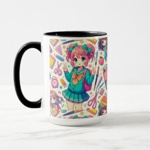 Taza estudiante de anime