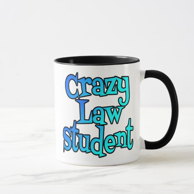 Taza Estudiante de Derecho Loco (Derecha)