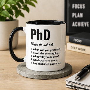 Taza Estudiante de doctorado divertido