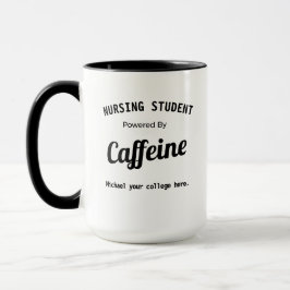 Taza Estudiante de Enfermería personalizada impulsado p