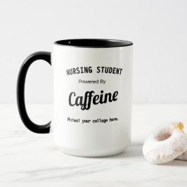 Taza Estudiante de Enfermería Personalizado Potenciado