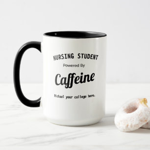 Taza Estudiante de Enfermería Personalizado Potenciado