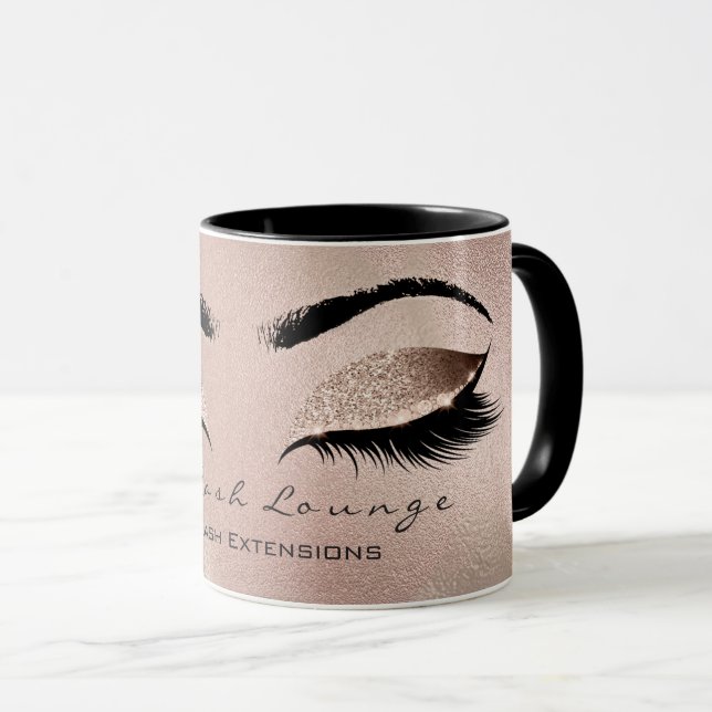 Taza Estudio de artista de maquillaje ocular de extensi (Anverso derecho)