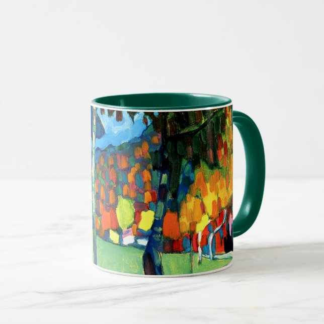 Taza Estudio de otoño en Oberau por Kandinsky (Anverso derecho)