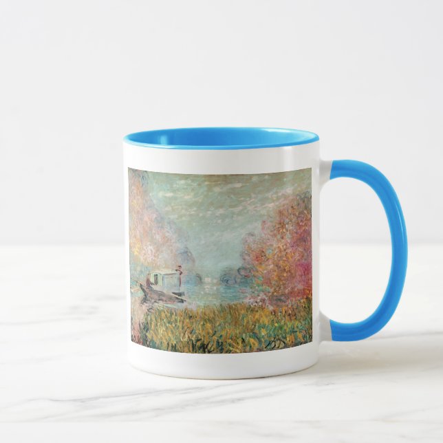 Taza Estudio del barco de Claude Monet el | en el Sena (Derecha)