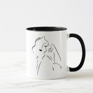 Taza Estudio simple - Esbozo de una dama