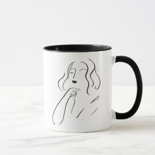 Taza Estudio simple - Esbozo de una mujer