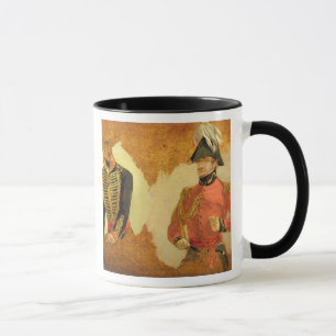 Taza Estudios del uniforme real de la artillería del