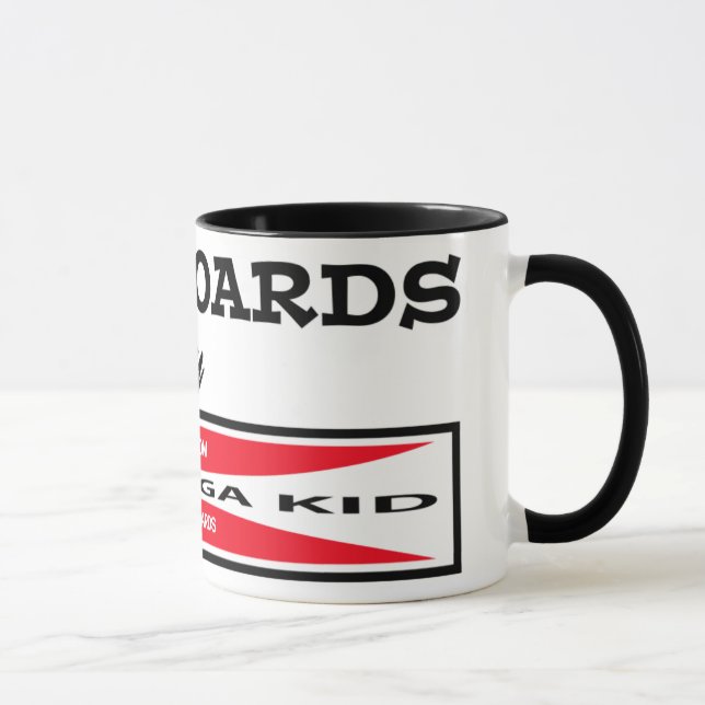 Taza Estudios Personalizados Creekrat - Surfboards Kid  (Derecha)