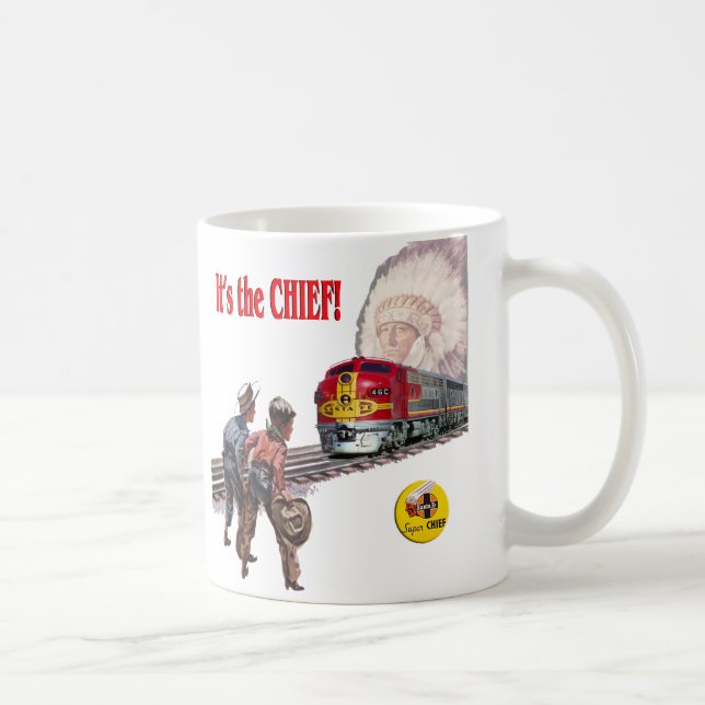 Taza estupenda del tren de Santa Fe principal (Derecha)