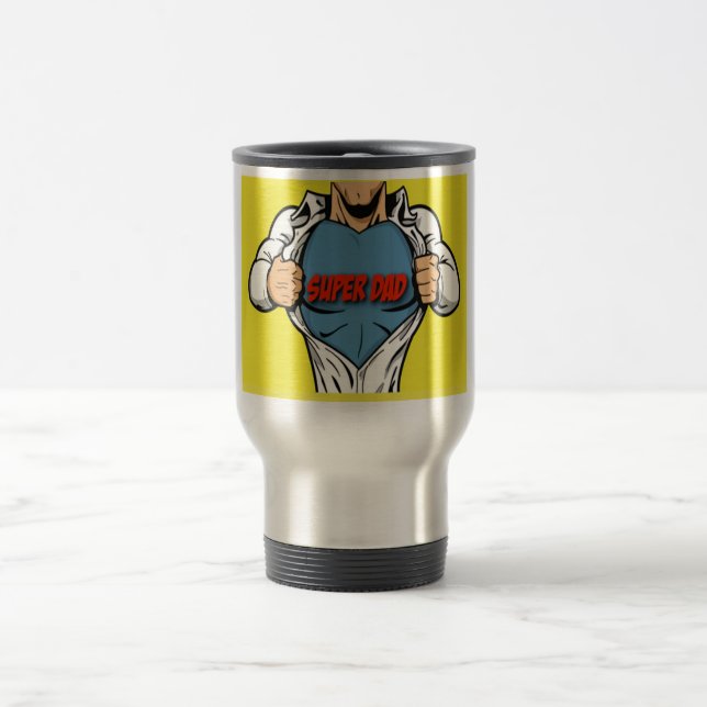 Taza estupenda del viaje del café del papá del día (Centro)