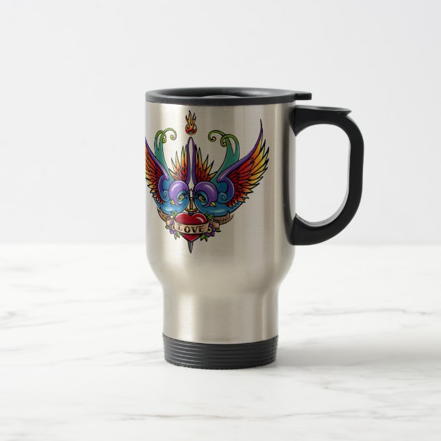 Taza eterna del viaje del tatuaje del trago del (Derecha)