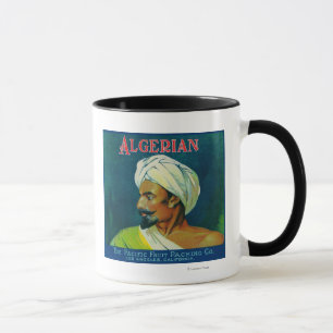 Taza Etiqueta anaranjada argelina