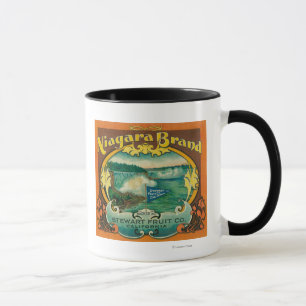 Taza Etiqueta anaranjada de Niagra