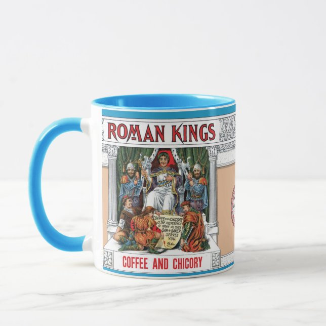 Taza Etiqueta de café legible de los Reyes romanos ・ Ce (Izquierda)
