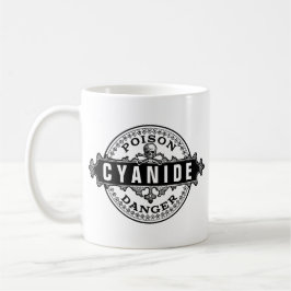 Taza Etiqueta de envenenamiento con estilo de cosecha d