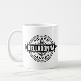 Taza Etiqueta de envenenamiento estilo cosecha de Bella