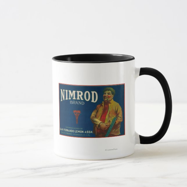 Taza Etiqueta de limón de NimrodSan Fernando, CA (Derecha)