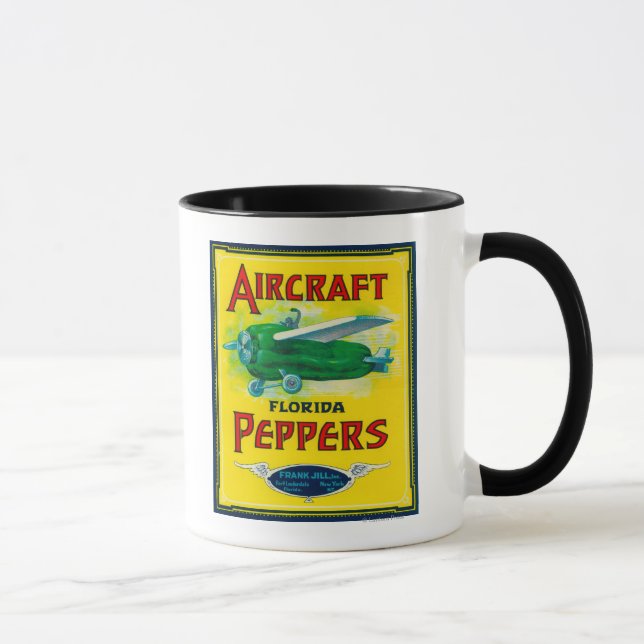 Taza Etiqueta de Pepper de Aeronaves (Derecha)