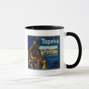 Taza Etiqueta de tasa de cítricos de marca Topeka