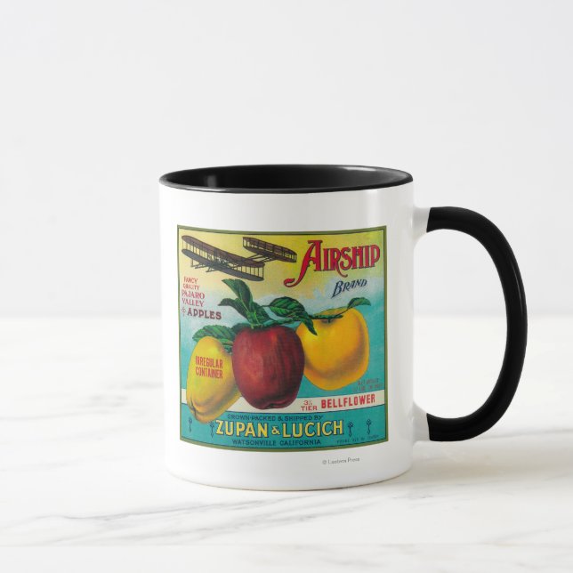 Taza Etiqueta de velocidad de Apple de Airship Watsonvi (Derecha)