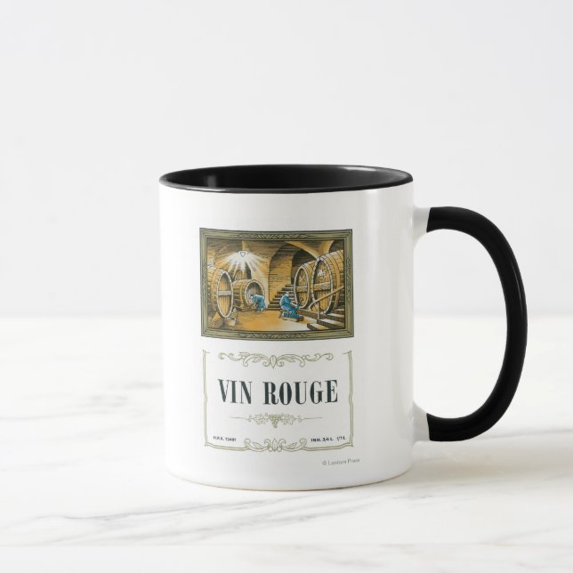 Taza Etiqueta de vino Vin RougeEurope (Derecha)